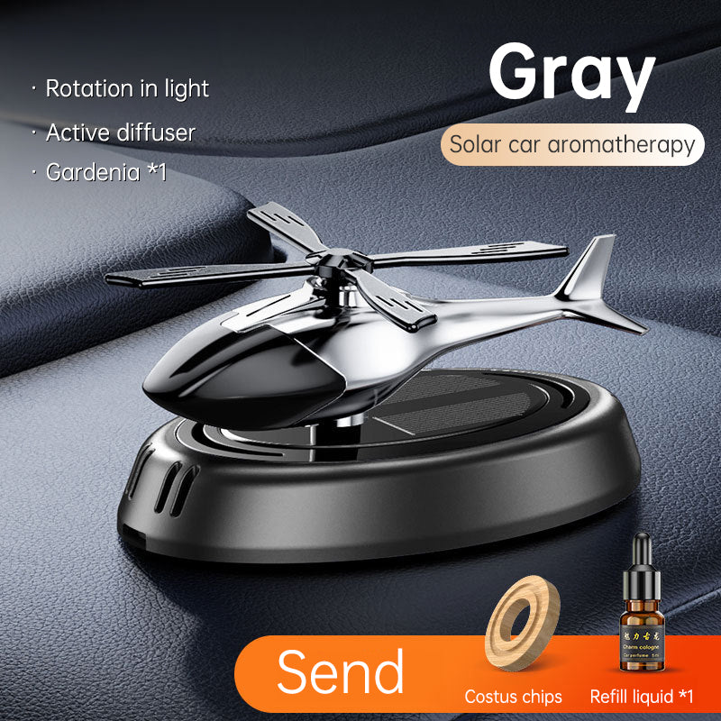 Solar Rotating Helicopter Car Air Freshener