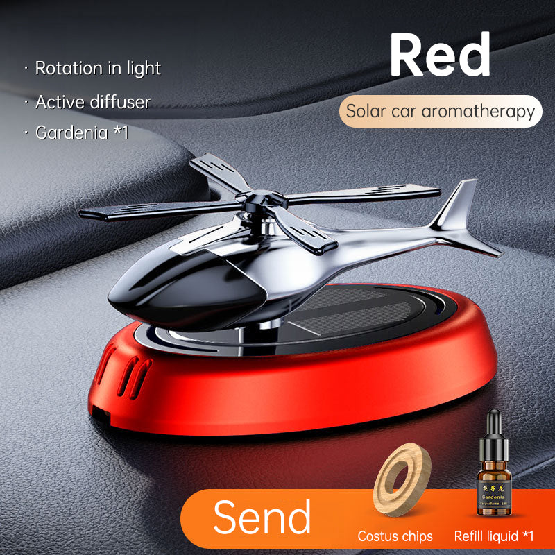 Solar Rotating Helicopter Car Air Freshener
