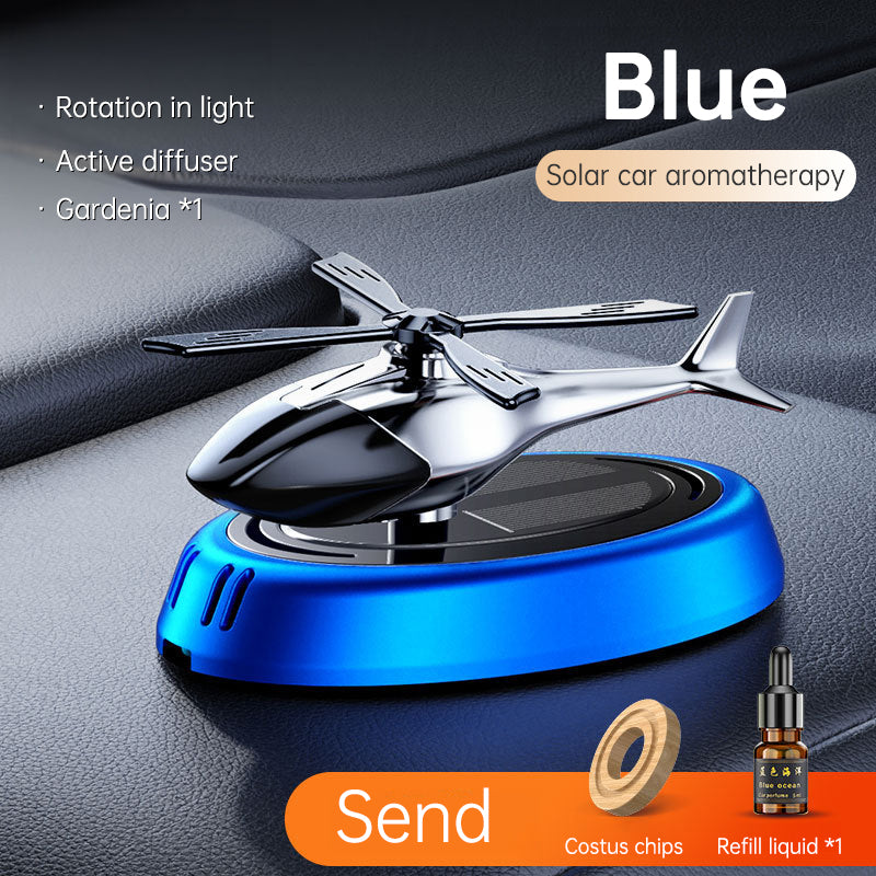 Solar Rotating Helicopter Car Air Freshener